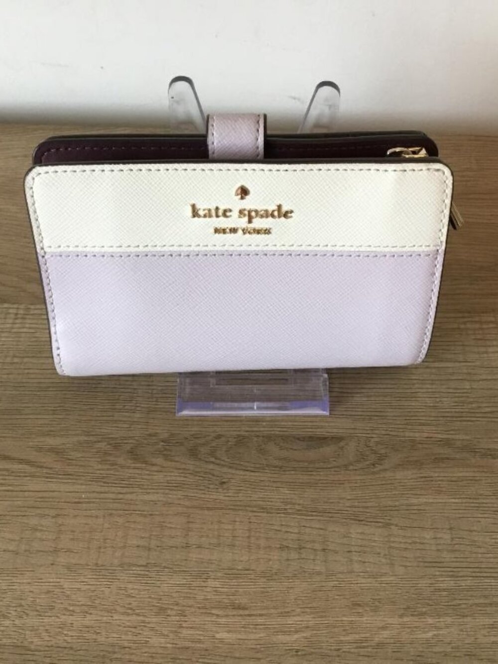 Kate Spade Madison Medium Compact Bifold Wallet, Lilac Moonlight MultiColor NWOT